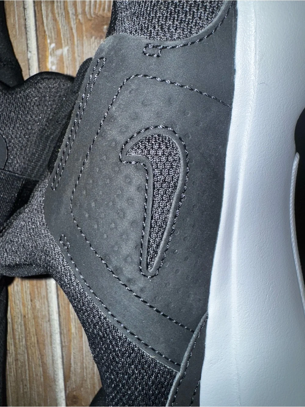 Nike Womens AD Comfort Slip-On Black & White Sneakers